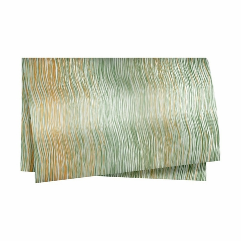 Poli Flow Verde Chá/Ouro para Decoração 49,0 x 69,0cm, Albano - 10/20/50 folhas.