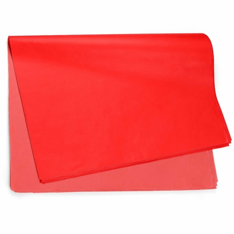 Papel de Seda Liso Vermelho 49,0x69,0cm, Floral Atlanta - 10/20/50 folhas.