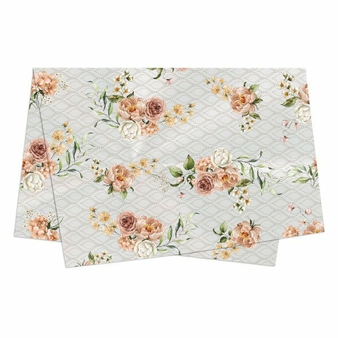 Poli Sujinho Estampa Ravena para Decoração 49,0 x 69,0cm, Xingó - 10 folhas.