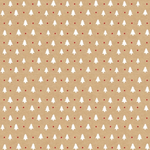 Kit 5/10/25 Papel Kraft Natal Pinheiro Branco 59,0x80,0cm, Floral Atlanta.