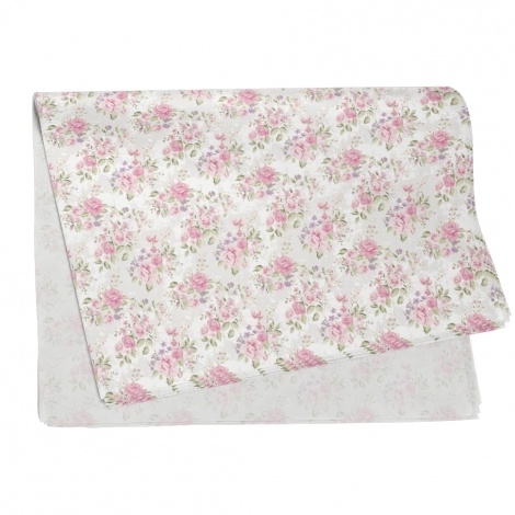 Papel de Seda Estampado Antonieta 49,0 x 69,0cm, Floral Atlanta - 10/20/50 folhas.