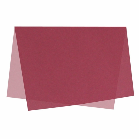 Poli Sujinho Liso Borgonha para Decoração 49,0 x 69,0cm, Xingó - 10 folhas.