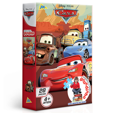 Quebra-Cabeça Carros 28 Peças Grandinho, Toyster.