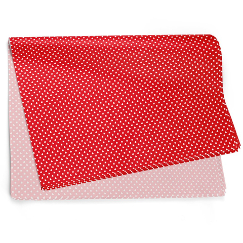 Poli Sujinho Estampa Amorosa Vermelho para Decoração 49,0 x 69,0cm, Floral Atlanta - 10/20/50 folhas.