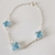 Pulseira Trevos Zircônia Acqua