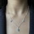 Colar Choker Corações Zircônias Acqua Intercalado 40cm