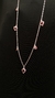 Colar Choker Corações Zircônia Rubi 45cm - comprar online