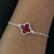 Pulseira Trevo Rubi - loja online