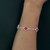 Pulseira Trevos Zircônias Rubelita - loja online