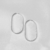 Brinco Argola Oval 2,5mm / 54mm Meia Cana