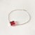 Pulseira Trevo Rubi