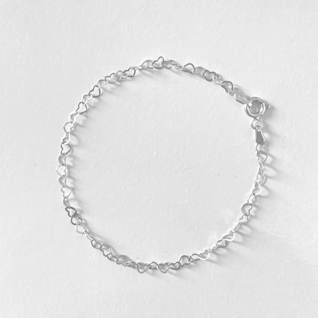 Pulseira Coração Chapado