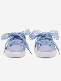 PUMA BASKET HEART CROCHET BLUE - comprar en línea