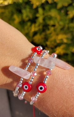 Pulsera energética CUARZO ROSA - Protección y Amor en internet