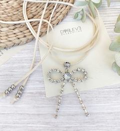 Corbatero Lazo moño de strass - Doblevé Accesorios Mayorista