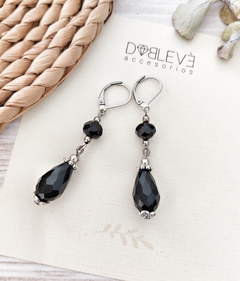 Aros colgantes lágrima de cristal - comprar online