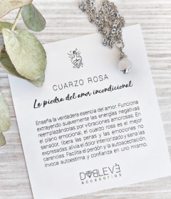 Collar CUARZO ROSA - Amor - comprar online