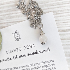 Collar CUARZO ROSA - Amor