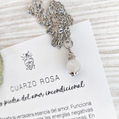 Collar CUARZO ROSA - Amor