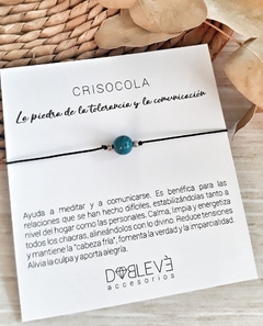 Pulsera energética esfera - 22 piedras - tienda online