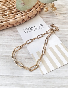 Pulsera de acero dorado