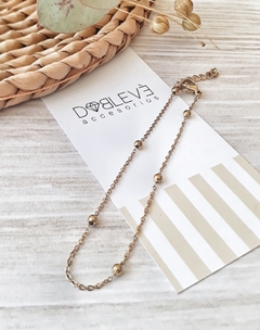 Pulsera de acero dorado