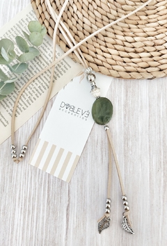 Corbatero Lazo con resina VERDE - Doblevé Accesorios Mayorista