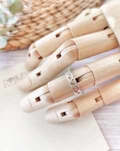 Anillo de acero blanco 0001