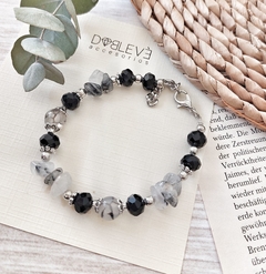 Imagen de Pulsera energética - CUARZO TURMALINADO - Armonía y energía