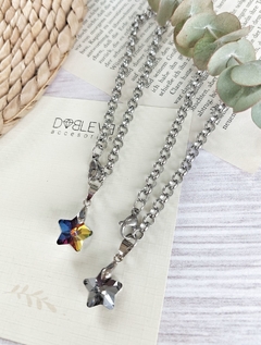 Pulsera - 14 diseños - con dije de cristal - Doblevé Accesorios Mayorista