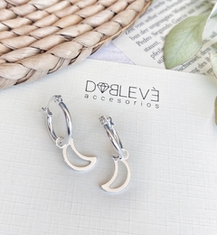 Aros de acero blanco lunas desmontables