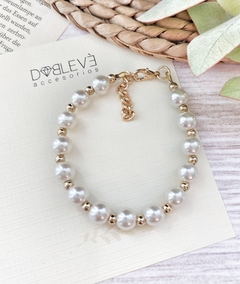 Pulsera con perlas - Dorada y Plateada