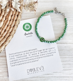 Pulseras 7 chakras cristal 0015 - Doblevé Accesorios Mayorista
