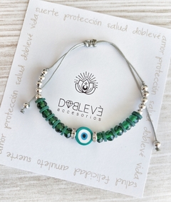 Pulsera amuleto OJO TURCO MIL COLORES - Doblevé Accesorios Mayorista