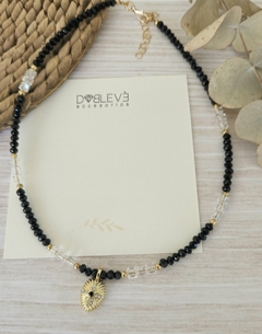 Gargantilla hoja dorada - comprar online