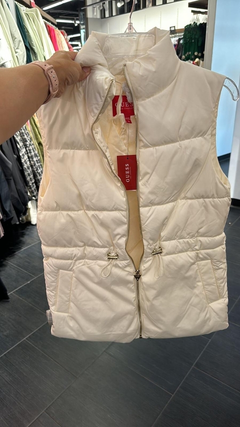 Chaleco Guess Puffer Kelly Blanco - comprar online
