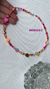 HANDMADE COLLAR DE VIDRIO FACETADO, FIMO Y PLATA - Marga Joyas