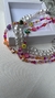 HANDMADE COLLAR DE VIDRIO FACETADO, FIMO Y PLATA - comprar online