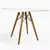 MESA EAMES EIFFEL QUADRADA 80 CM - BRANCO PETROMIX