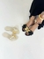 Rasteira Flor Palha - comprar online