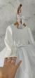 Vestido Branco Crinol Manga Longa na internet