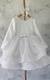 Vestido Branco Crinol Manga Longa