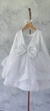 Vestido Branco Crinol Manga Longa - MAFER Baby & Kids