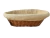 Cesta oval de fibra natural forro de tecido 27cmx20cmx8cm
