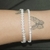 Kit 2 Pulseiras Cravejadas Zircônia