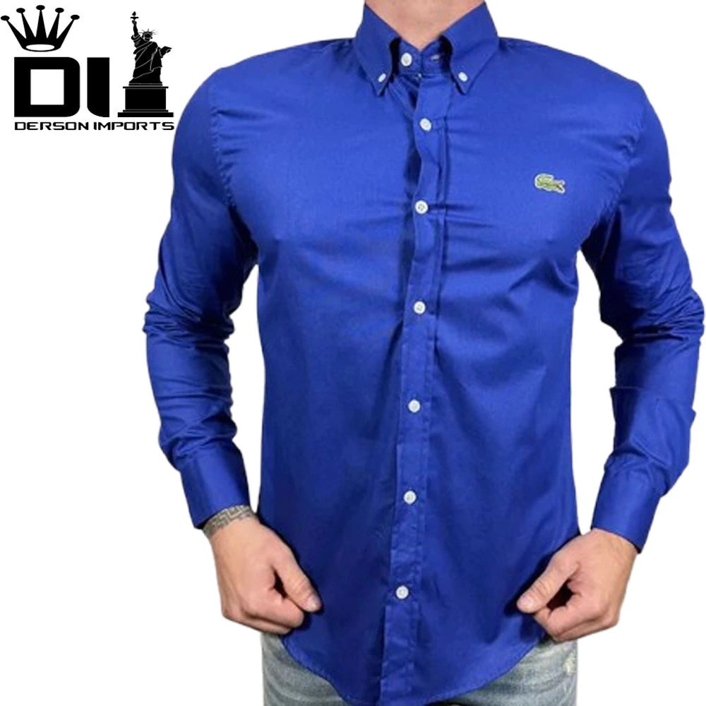 camisa lacoste manga longa