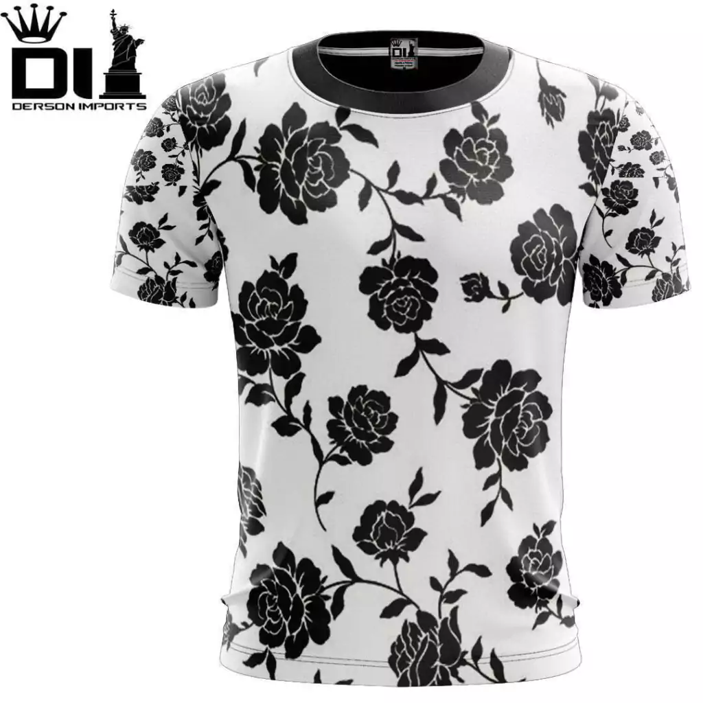 Camisa Florida Branca Masculina