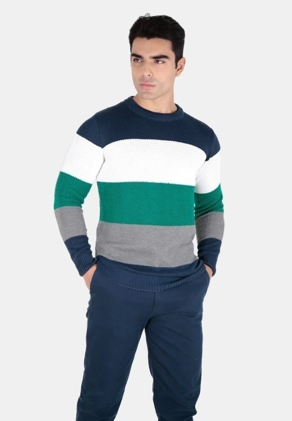 sueter tricot faixas