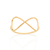 Anel skinny infinito banhado a ouro 18k