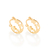 Brinco argola banhado a ouro 18k